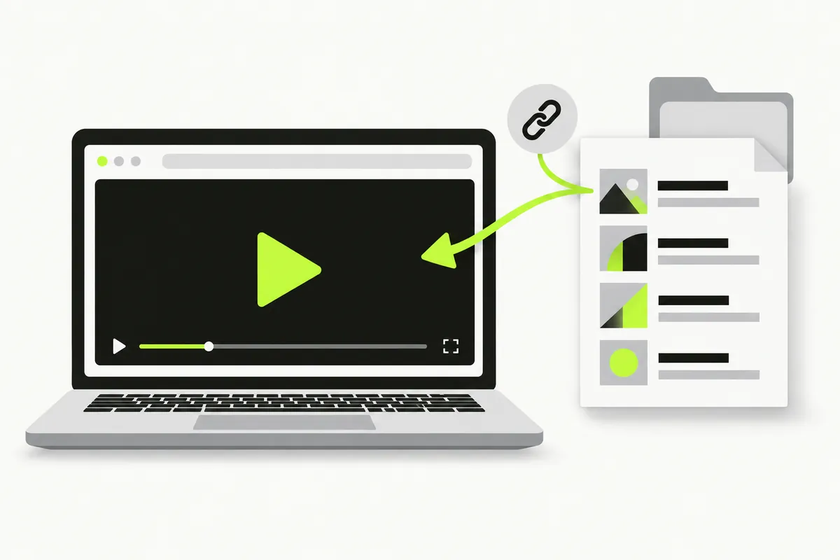 Illustration of an IPTV web player receiving a personal playlist and opening a media source.